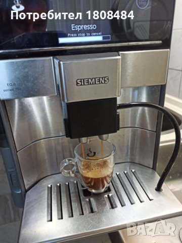 Кафеавтомат Сименс ЕQ 6 setia 700,висок клас с тъч скрийн, работи перфектно и прави хубаво кафе