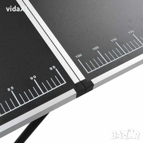 vidaXL Сгъваема маса за лепене на тапети, МДФ и алуминий, 300x60x78 см, снимка 7 - Маси - 56146020
