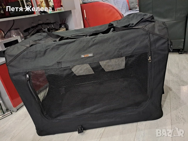 Сгъваема транспортна чанта за кучета и котки FEANDREA/SONGMICS-90/62/62 см