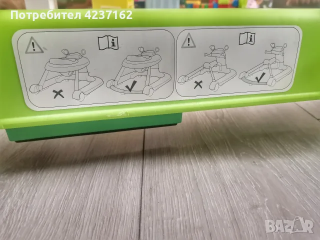 CHICCO Проходилка 3в1 123 GREEN, снимка 6 - Проходилки - 56118841