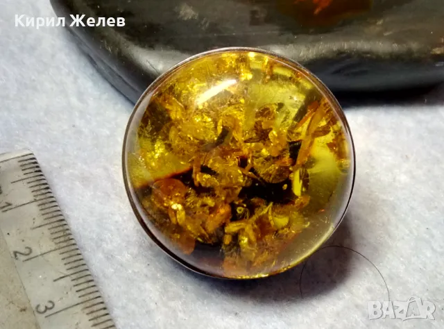 ВЕЛИКОЛЕПЕН СРЕБЪРЕН ПРЪСТЕН СРЕБРО ВИСОКА ПРОБА с ОГРОМЕН БАЛТИЙСКИ 100% НАТУРАЛЕН КЕХЛИБАР 42000, снимка 16 - Пръстени - 49913259