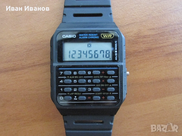 Casio CA-53W Calculator Касио с калкулатор, снимка 2 - Мъжки - 51799518