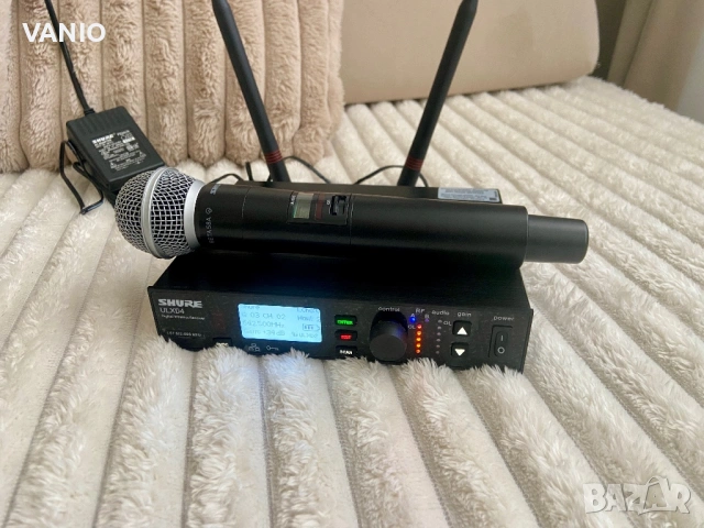 SHURE ULXD 24 BETA 58 ULXD4E + ULXD2/B58 Вокален Безжичен Микрофон Без Бартери