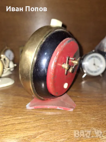Часовник-будилник, механичен JAZ Франция голям, снимка 4 - Антикварни и старинни предмети - 47432645