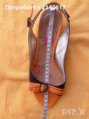 Италиански сандали L'IDEA 100% естествена кожа,N:38, снимка 3 - Сандали - 41442571