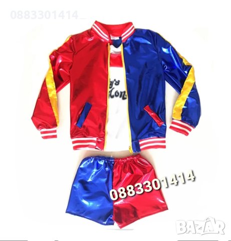 Карнавален костюм Харли Куинн Косплей Harley Quinn Cosplay Жокер Хелоуин , снимка 2 - Други - 42574379