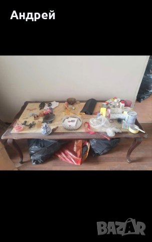 Холна маса дърво и мрамор, снимка 4 - Маси - 41914726