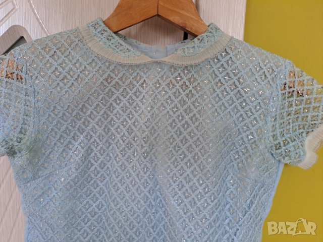 Дамска официална блуза от дантела с подплата р-р S-М, снимка 2 - Блузи с дълъг ръкав и пуловери - 41722326