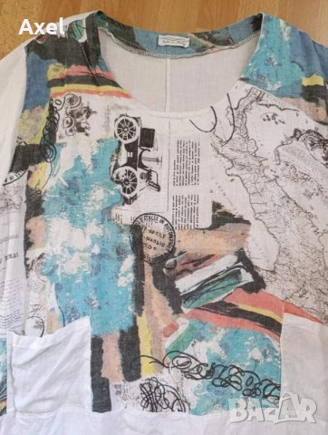 Нова лятна италианска ленена туника 2 - 3ХЛ