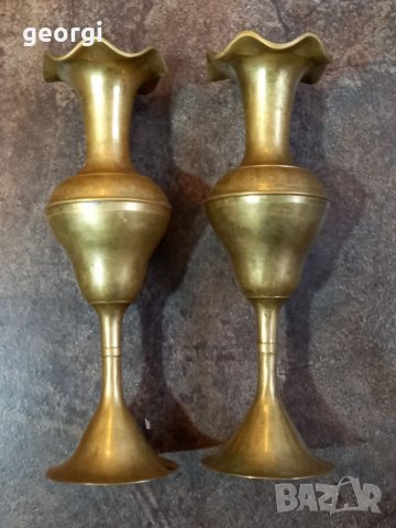 Ретро бронзови вази, снимка 6 - Вази - 35886268
