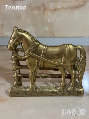 Бронзов салфетник, снимка 3 - Декорация за дома - 49990624