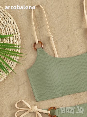 Дамски едноцветен секси бански костюм в модерен стил, 2цвята, снимка 10 - Бански костюми - 41352382