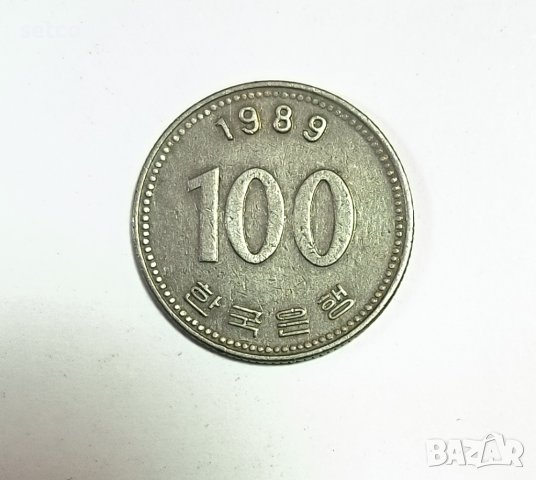 Корея 100 вон 1989 година е168