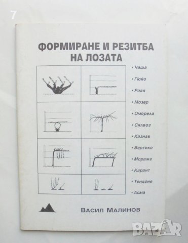 Книга Формиране и резитба на лозата - Васил Малинов 1999 г., снимка 1 - Други - 41701592