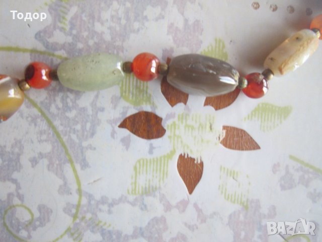 Уникален гердан колие с естествени камъни 1, снимка 2 - Колиета, медальони, синджири - 34022065