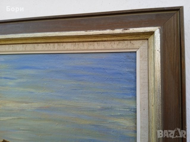 Стара картина платно/подписана/маслени бои /1, снимка 6 - Картини - 35724580