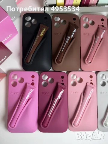 Rhode калъф + Rhode гланц за iPhone | Rhode Case + Lip Gloss оригинални Всички модели и цветове, снимка 4 - Калъфи, кейсове - 56138589