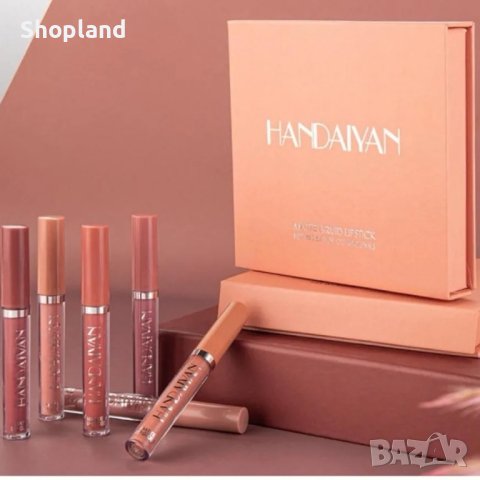 Комплект матови червила Handaiyan - 6 броя
