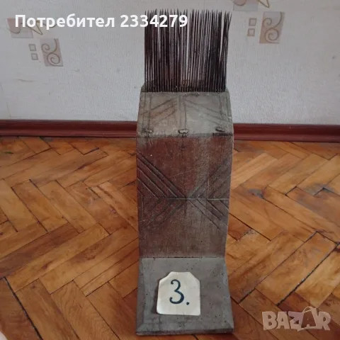 Стари дървени чакрък, чепкало,грепка за коса., снимка 12 - Антикварни и старинни предмети - 56187447