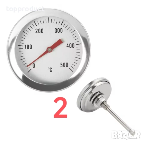 Термометър за пещ, камина, барбекю, фурна, скара, храни, напитки, храна, меса, снимка 3 - Други - 28321408