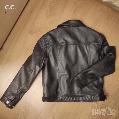Естествена кожа яке,размер 152/158, 45 лв, снимка 3 - Детски якета и елеци - 36200282