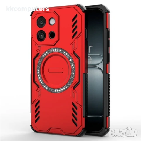 OnePlus 13s 5G / OnePlus 13T 5G Удароустойчив Magnetic /Butterfly Armor Hollow Heat Dissipation /PC , снимка 3 - Калъфи, кейсове - 51263378