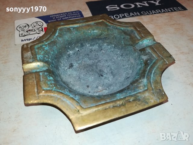 ПЕПЕЛНИК МЕД МЕСИНГ ОТ ГЕРМАНИЯ 2407231547, снимка 4 - Антикварни и старинни предмети - 41644257