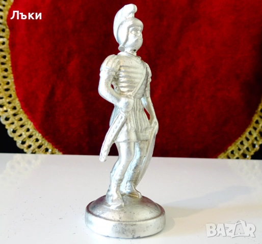 Фигура от калай Римски воин,легионер 8.5 см. , снимка 3 - Антикварни и старинни предмети - 51467060
