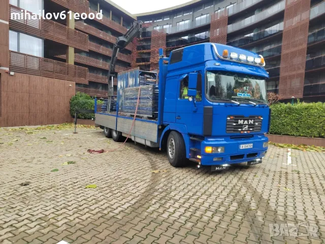 ман с кран, снимка 3 - Камиони - 48430458