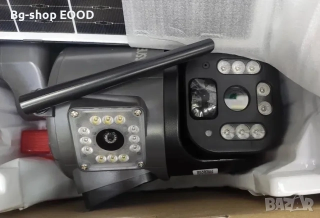 Тройна 4G Соларна Камера, 12 MP, Детекция и Проследяване на Движение, IP65, 10W Соларен Панел, снимка 6 - Комплекти за видеонаблюдение - 53791939