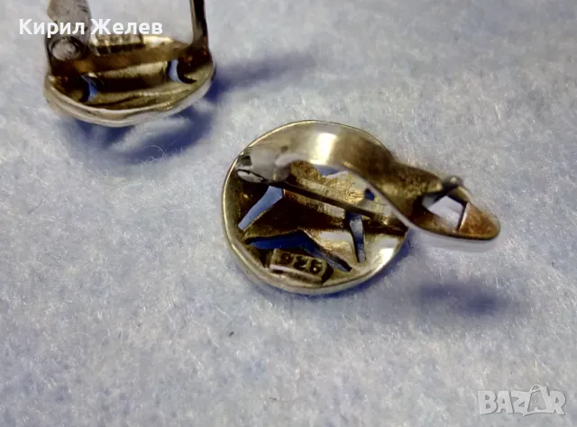 ШАРМАНТНИ МАРКАЗИТЕНИ СРЕБЪРНИ ОБЕЦИ АНГЛИЯ СРЕБРО 925 ЮВЕЛИРНА РЪЧНА ИЗРАБОТКА 48204, снимка 6 - Обеци - 50136096