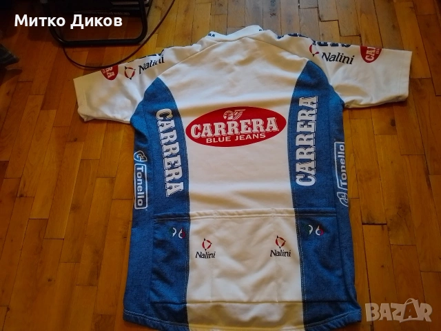 Nalini Carrera винтидж маркова колоездачна тениска размер М