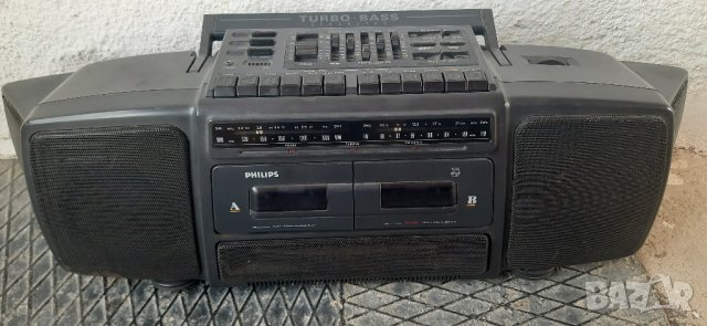 Голям касетофон Philips AW7693, снимка 1 - Радиокасетофони, транзистори - 42700683
