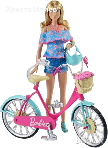 Велосипед за кукла Barbie Колело за кукла Барби Mattel, снимка 2 - Кукли - 49491028