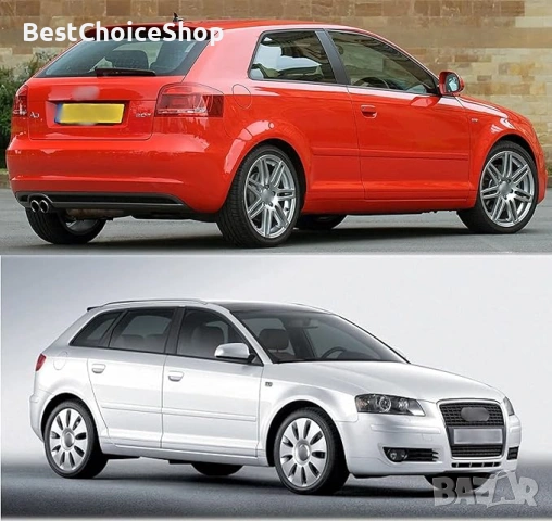 Велурени / мокетни стелки за Audi A3 2003-2012 - Тъмно сиви поръбени и отвори за захващане, снимка 10 - Аксесоари и консумативи - 53261013