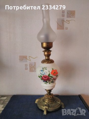 Порцеланови настолни лампи стари,изработка в Италия , снимка 3 - Настолни лампи - 41856637