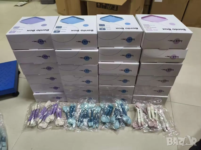 Кутия за обяд, храна, с термос контейнер 4 отделения за училище работа, снимка 11 - Кутии за храна - 52126862