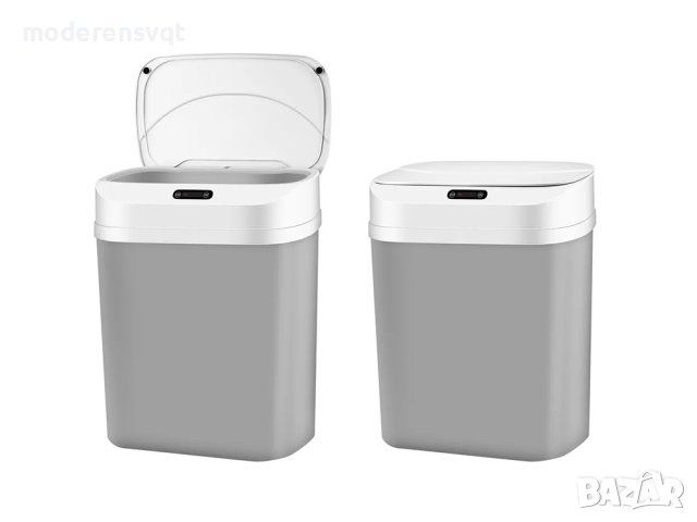 Кош за боклук автоматично отваряне безконтактен 17л, снимка 6 - Органайзери - 41621119