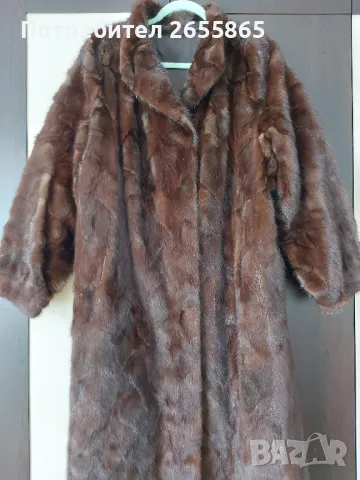 Дълго палто от норка, снимка 11 - Палта, манта - 48700852
