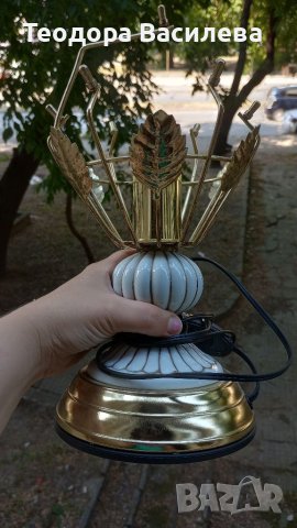 Винтидж лампа, снимка 3 - Антикварни и старинни предмети - 41713437