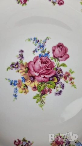 Чиния с цветя - Krautheim, снимка 3 - Чинии - 53142939