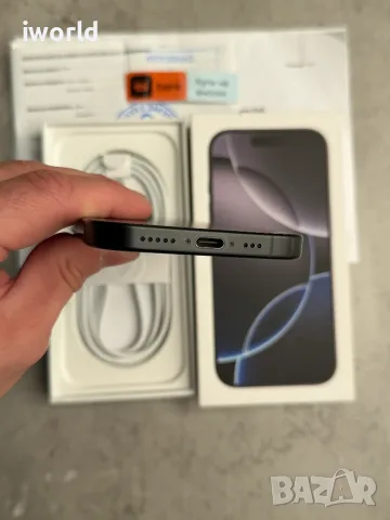КАТО НОВ❗️24м Гар.❗️iPhone 16 Pro❗️ Лизинг от 24€/мес ❗️Black Titanium❗️ 128GB, снимка 8 - Apple iPhone - 56270803