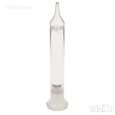 Метеорологичен стъклен цилиндър Storm Glass, снимка 4 - Декорация за дома - 52919004