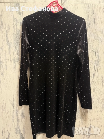 Нова парти бляскава коктейлна официална черна кадифе кадифена рокля