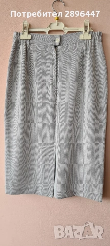 Пола от тежка, плътна коприна, с подплата, снимка 3 - Поли - 53803838