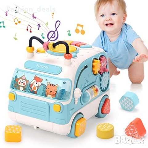 Нова детска играчка Автобус със светлина и музика дете бебе подарък игра