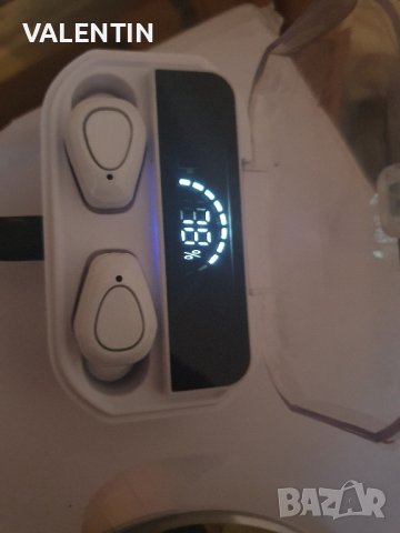 Блутут слушалки с преносимо зарядно, снимка 1