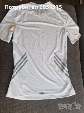 Adidas - оригинална мъжка тениска - размер М, бял цвят, снимка 6 - Тениски - 44163867