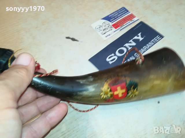 SWISS-РОГ ЗА КОЛЕКЦИЯ ДЕКОР СВИРКА 1708231500, снимка 3 - Антикварни и старинни предмети - 41884708