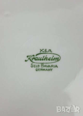 Чиния с цветя - Krautheim, снимка 5 - Чинии - 53142939